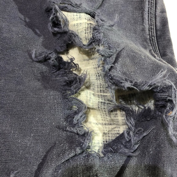 Carhartt Canvas Duck Flannel Blanket Lined Distressed Grunge Workwear 36 - Picture 6 of 12